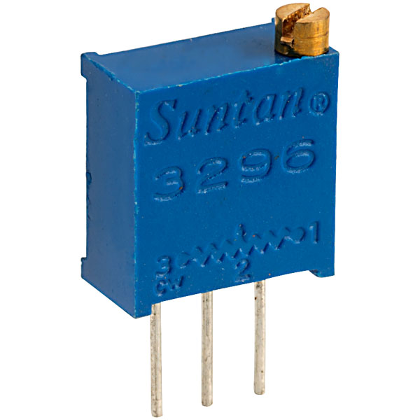 Suntan TSR-3296W-102R 1k Wr3296W 10% 3/8 Cermet Trimmer Pot