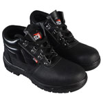 Scan JC-B917 4 D-Ring Chukka Safety Boots Black UK 3 EUR 36