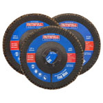 Faithfull FAIFD125AM3 Aluminium Oxide Flap Disc 125 x 22mm Mixed Grit (3 Pack)