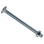 METALMATE MEMCSX10130 Cup Square Hex Bolt & Nut ZP M10 x 130mm Box 10