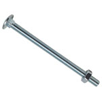 METALMATE MEMCSX10150 Cup Square Hex Bolt & Nut ZP M10 x 150mm Box 10