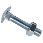 METALMATE MEMCSX1050 Cup Square Hex Bolt & Nut ZP M10 x 50mm Box 25