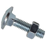 METALMATE MEMCSX0625 Cup Square Hex Bolt & Nut ZP M6 x 25mm Box 50