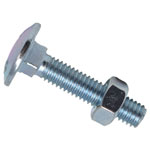 METALMATE MEMCSX0630 Cup Square Hex Bolt & Nut ZP M6 x 30mm Box 50