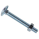 METALMATE MEMCSX0650 Cup Square Hex Bolt & Nut ZP M6 x 50mm Box 50