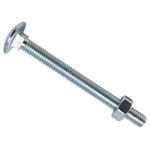 METALMATE MEMCSX0665 Cup Square Hex Bolt & Nut ZP M6 x 65mm Box 25