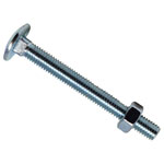 METALMATE MEMCSX08100 Cup Square Hex Bolt & Nut ZP M8 x 100mm Box 10