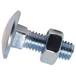 METALMATE MEMCSX0825 Cup Square Hex Bolt & Nut ZP M8 x 25mm Box 50