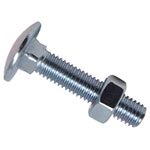 METALMATE MEMCSX0840 Cup Square Hex Bolt & Nut ZP M8 x 40mm Box 50