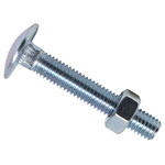 METALMATE MEMCSX0850 Cup Square Hex Bolt & Nut ZP M8 x 50mm Box 25