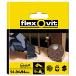 Flexovit 78072764915 Delta Hook & Loop Sanding Sheet 94mm Assorted (Pack 6)