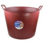 Faithfull FAIECOFLXR42 Eco Flex Tub 42 litre - Recycled Red