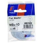 ForgeFix FPKFW840 Flat Washers ZP M8 x 40mm ForgePack 6