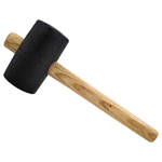 Faithfull FAIRMB28FSC FSC Black Rubber Mallet 28oz