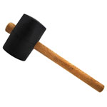 Faithfull FAIRMB40FSC FSC Black Rubber Mallet 40oz