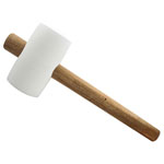 Faithfull FAIRMWF28FSC FSC White Rubber Mallet 28oz