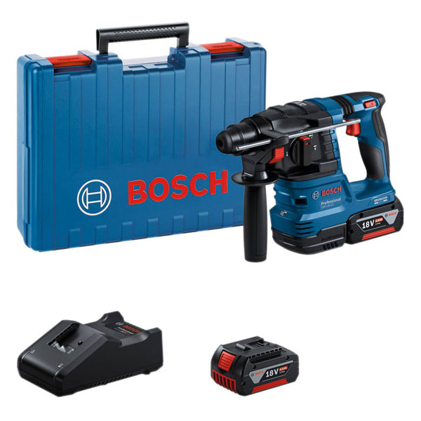 Bosch DIY 611924072 GBH 18V-22 SDS-Plus Rotary Hammer 18V 2 x 4.0A...