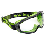 Bolle Safety UNIVGN11W Green Sealed Universal Goggles - PLATINUM® Clear