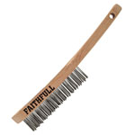 Faithfull FAI680S3F Heavy-Duty Stainless Steel Scratch Brush, 3 Row
