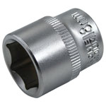Faithfull FAISOC3818Q Hex Socket 3/8in Drive 18mm