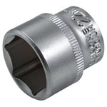 Faithfull FAISOC3822Q Hex Socket 3/8in Drive 22mm