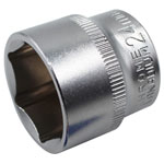 Faithfull FAISOC3824Q Hex Socket 3/8in Drive 24mm