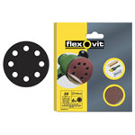 Flexovit 78072764759 Hook & Loop Sanding Disc 125mm Coarse 50G (Pack 6)