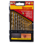 Starrett KSDHSP13 HSS Split Point Drill Bit Set, 13 Piece