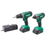 HiKOKI KC18DFXJAZ KC18DFXJAZ Twin Pack 18V 2 x 2.0Ah Li-ion