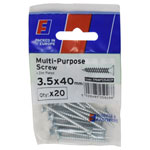 ForgeFix FPKMPS3540ZP Multi-Purpose Pozi Screw CSK ST ZP 3.5 x 40mm ForgePack 20