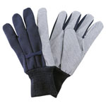 Kent & Stowe 70105421 Navy Jersey Cotton Grip Gloves - Men's Large