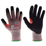 Scan NJC3258DQ Nitrile Palm Cut F Gloves - M (Size 8)