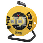 Faithfull Power Plus XP03-SY4H Open Cable Reel 110V 20m 16A 2 Socket 1.5mm Cable