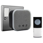 Uni-Com 98477GB + W96001 Plug-in Door Chime, Black