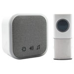 Uni-Com 98476+W96001 Portable Door Chime, White