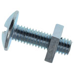 METALMATE MEMRBN0616 Roofing Bolt & Nut ZP M5 x 16mm (Box 50)
