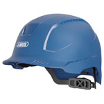 ABUS 94807 SCATOR-E Non-vented Safety Helmet Blue