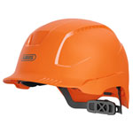 ABUS 41398 SCATOR-E Non-vented Safety Helmet Orange