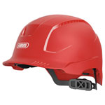ABUS 38484 SCATOR-E Non-vented Safety Helmet Red