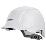 ABUS 94806 SCATOR-E Non-vented Safety Helmet White