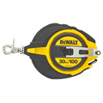 DEWALT DWHT0-34144 Steel Long Tape Measure 30m/100ft (Width 12mm)