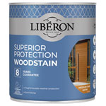 Liberon 126145 Superior Protection 8 Year Woodstain Medium Oak Satin 750ml