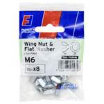 ForgeFix FPKWNW6 Wing Nut & Washer M6 ForgePack 8
