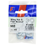 ForgeFix FPKWNW8 Wing Nut & Washer M8 ForgePack 6