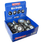 Faithfull FAIWBA36 Wire Brush Assortment 36 Piece