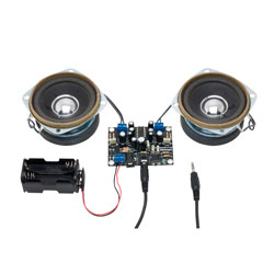 Rapid 2.5W Stereo Amplifier Kit With Speakers