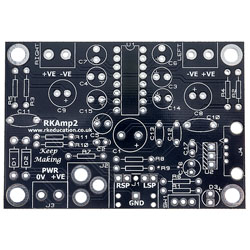 Rapid RKAmp2 Stereo Audio Amplifier PCB