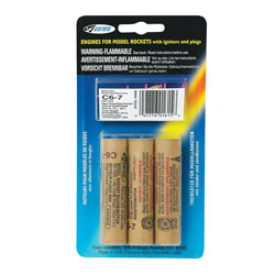 Estes Rocket motors C6-7 (Pack of 3)