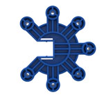Enstruct Enstruct 45 Degree Full Connector - Pack of 12 (Blue) | Rapid Electronics