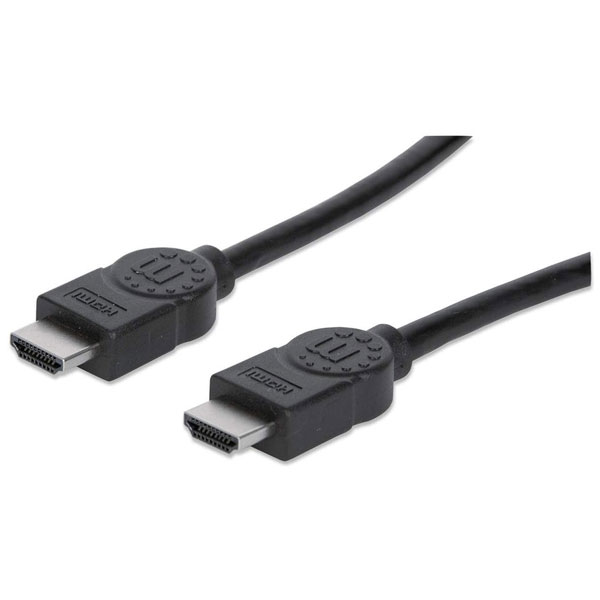 Manhattan 306126 HDMI 4K@30Hz Cable, 3m, Suitable for ALL 1080p/HD...